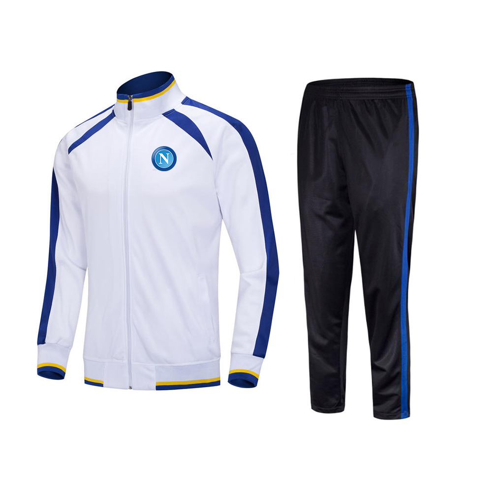 

S.S.C. Napoli Men's Tracksuits adult Kids Size 22# to 3XL outdoor jogging suit jacket long sleeve sports soccer suit, No 2