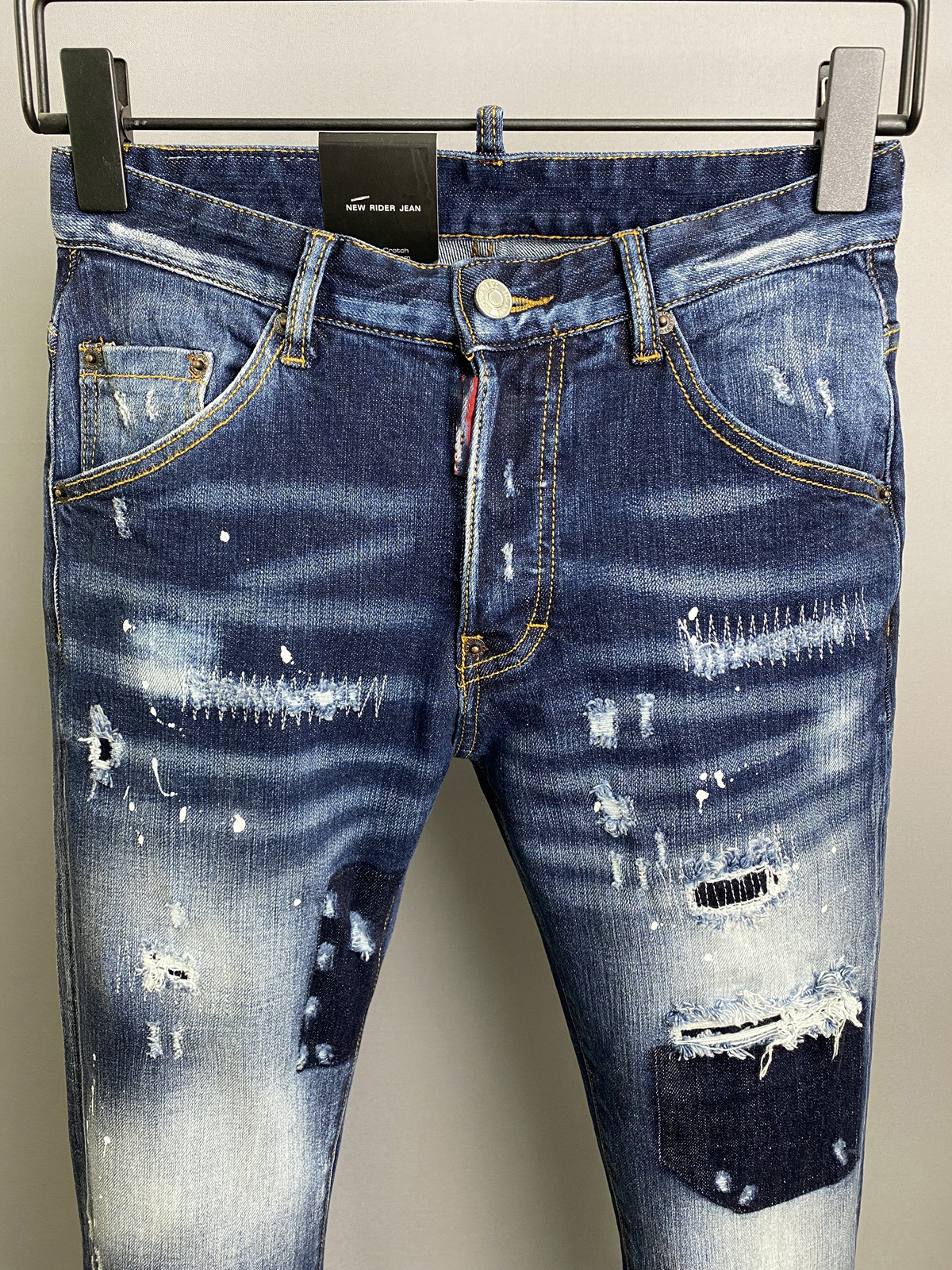 

New Men Jeans Hole Light Blue Dark gray Italy Brand Man Long Pants Trousers Streetwear denim Skinny Slim Straight Biker Jean for D2 Top quality 28-38 Size 9827, 9830