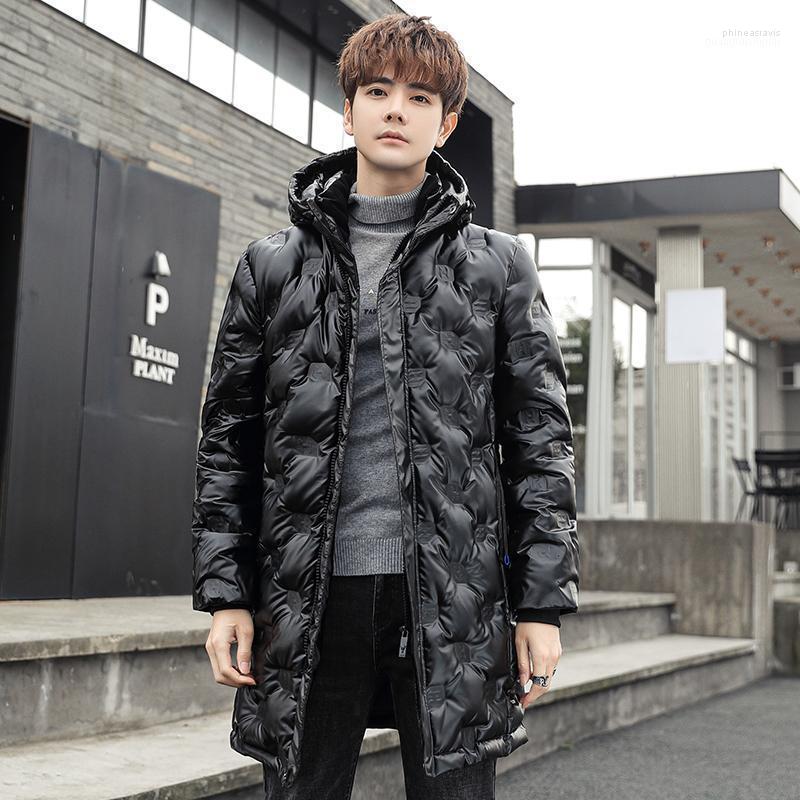 

Men's Down & Parkas High Quality Winter Men Long Jacket Black Glossy Thermal Coat Warm Windbreaker Padded Outerwear Snow Wear Clothing Phin2, Silver