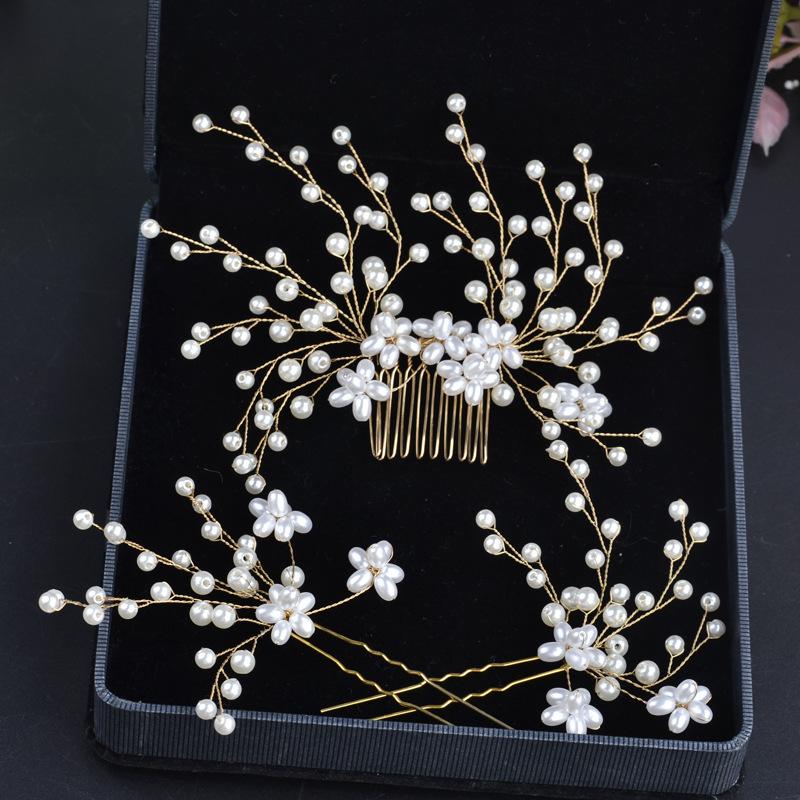 

Headpieces Bridal Headwear Suits Pearl Wedding Hair Accessories Party Prom Jewelry For Women Fashion Handmade Tiaras Girls HeadpieceHeadpiec