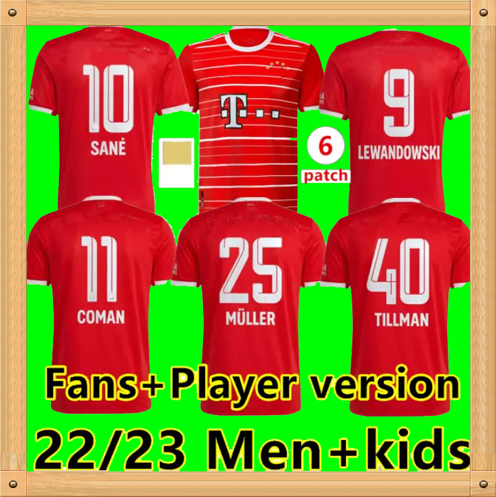 

Free delivery LEWANDOWSKI soccer jerseys 22 23 fan+player version SANE GORETZKA COMAN MULLER DAVIES BAYER N KIMMICH football shirts Men + Kids kit 2022 2023 uniforms
