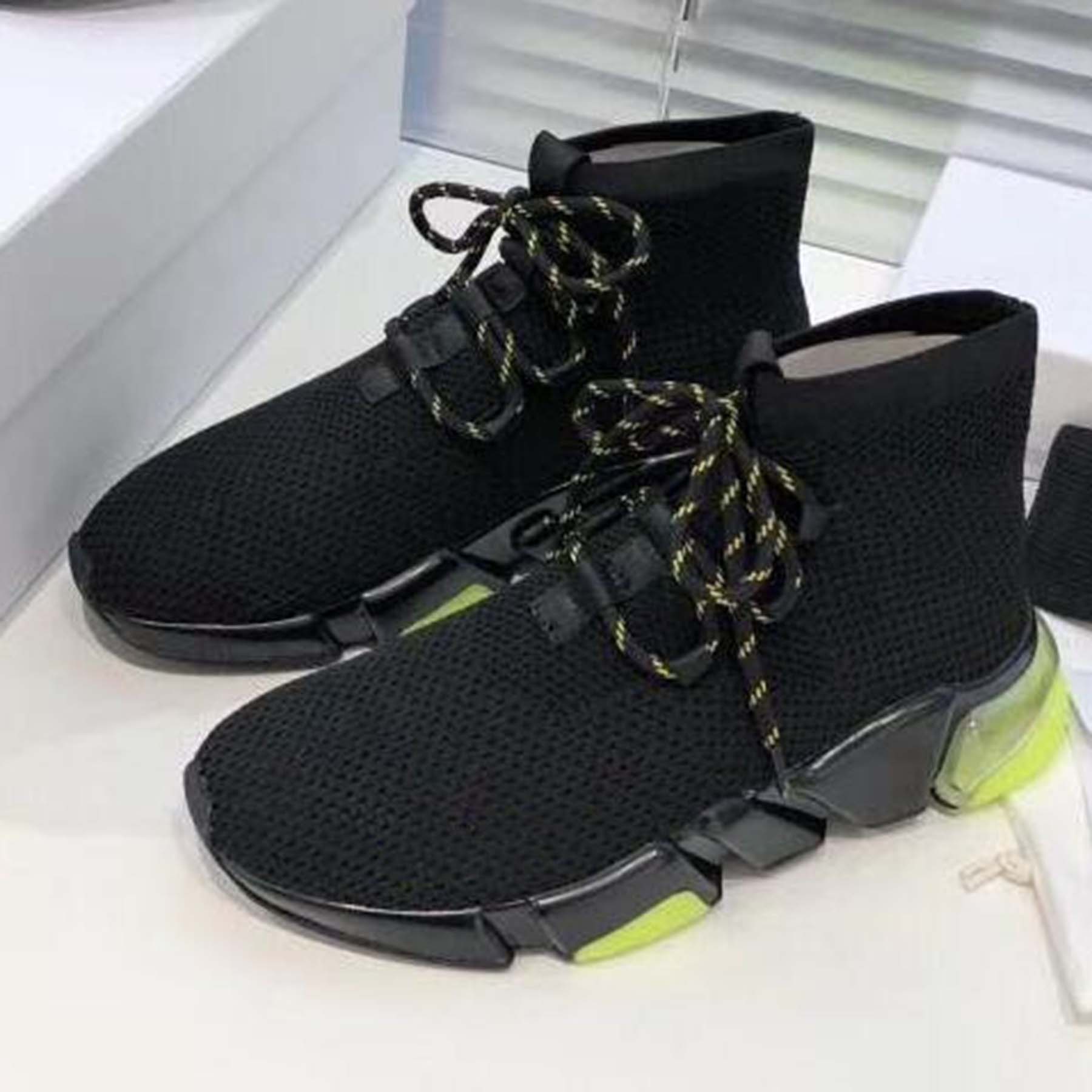 

Designer Sock Shoes Running Speed Trainer boot Mens Womens Beige Glitter Blue Sports Sneakers Graffiti Lace Up Triple Black White Sole Luxury Flat Boots 36-45 d889
