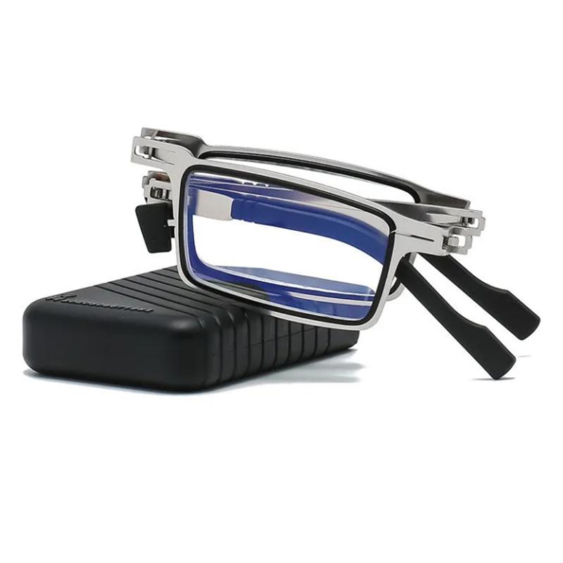 

Sunglasses Portable Folding Reading Glasses Ultra Thin Metal Anti Blue-ray Proof For Both Men And Women