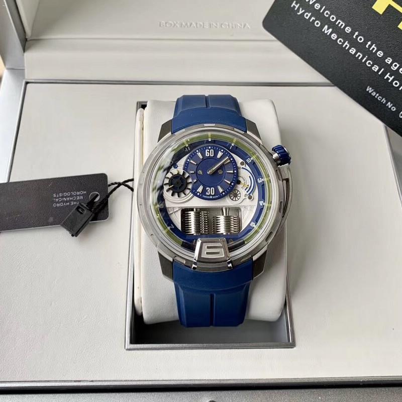 

0 0 Mens Automatic mechanical watches 45mm dial 316L fine steel case 50m waterproof NH05 movement Rubber belt man watch