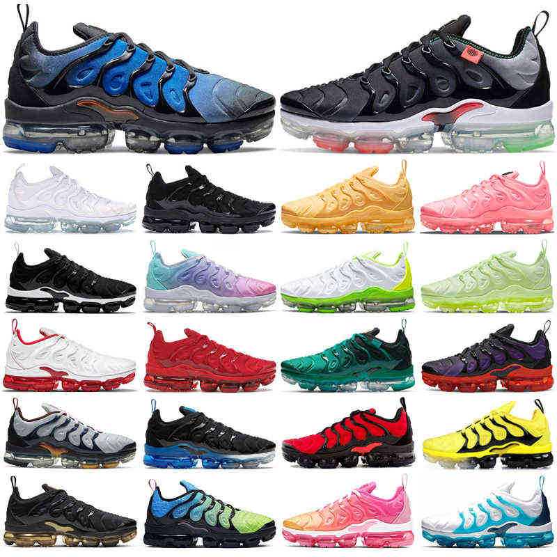 

2022 tn plus running shoes men women Triple Black White Knicks Atlanta Voltage Purple Grape Pure Platinum mens trainers outdoor sports