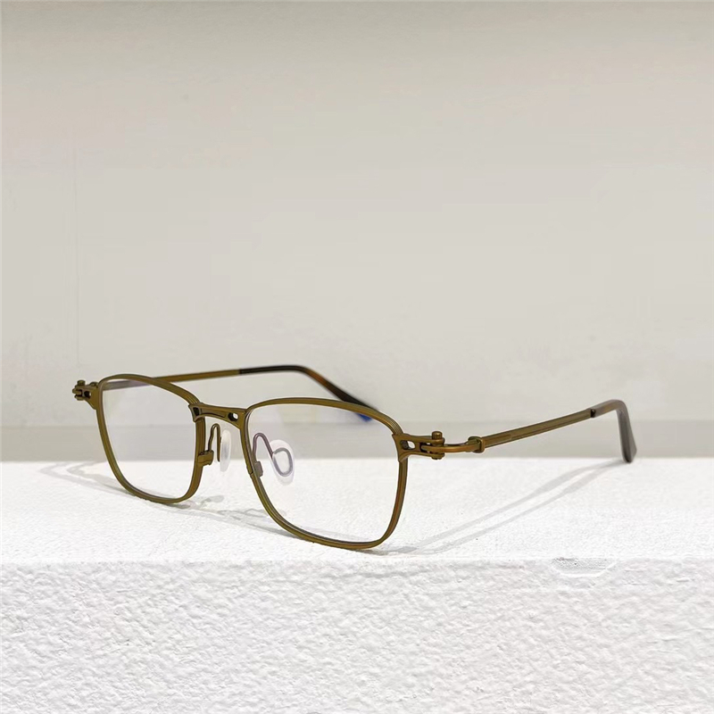 RLT5890 Optical Eyeglasses For Men Women Retro Style Anti-Blue Light Lens Plate Plank Titanium Frame Glasses With Box