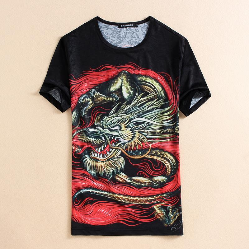 

Men's T-Shirts Creative Dragon Pattern 3d Printing Fashion Short Sleeve T Shirt Summer 2022 High-quality Soft Breathable MenMen's, As picture