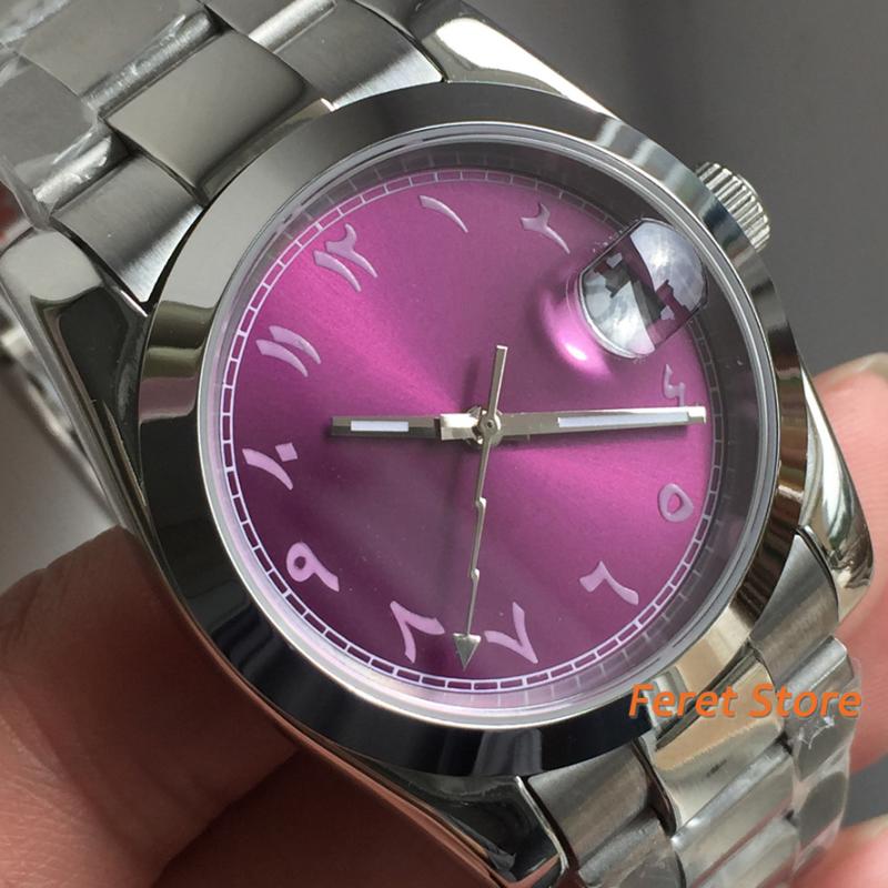 

Wristwatches Men Luxury Watch 36mm/39mm Purple Dial Fashion Couples Sport Unisex NH35 Automatic Mechanical WristwatchWristwatches