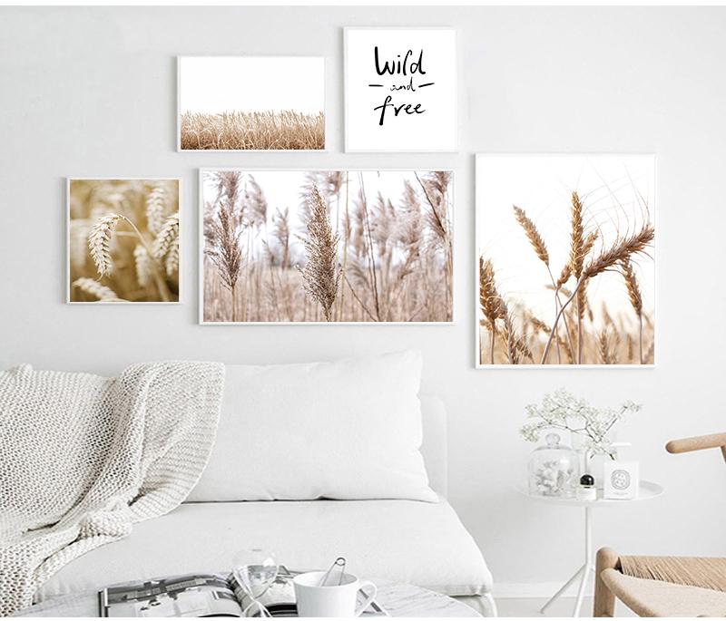 

Paintings Nature Grass Canvas Print Scandinavian Poster Nordic Style Landscape Wall Art Painting Minimalism Picture Modern Home Decoration