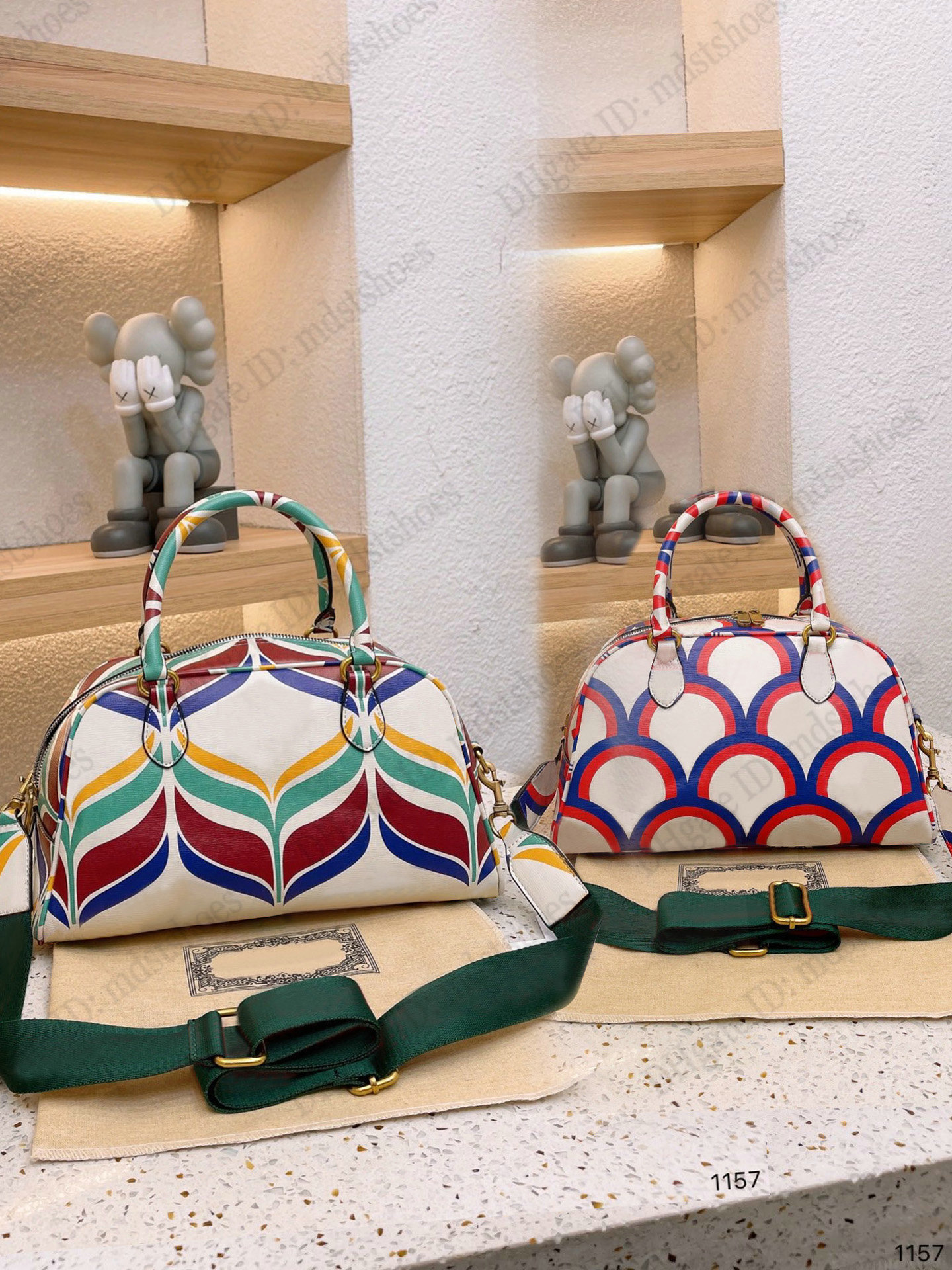 Clover double g concepteurs de sacs à bandoulins à deux tons à deux tons