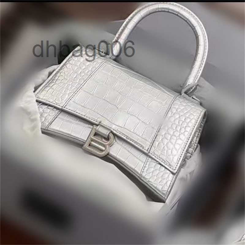 

Balencaigass Designer Bags Bag 2022 Top Leather Hourglass Fashion One Shoulder Diagonal Versatile Handbag 3 CF9B, Ice blue