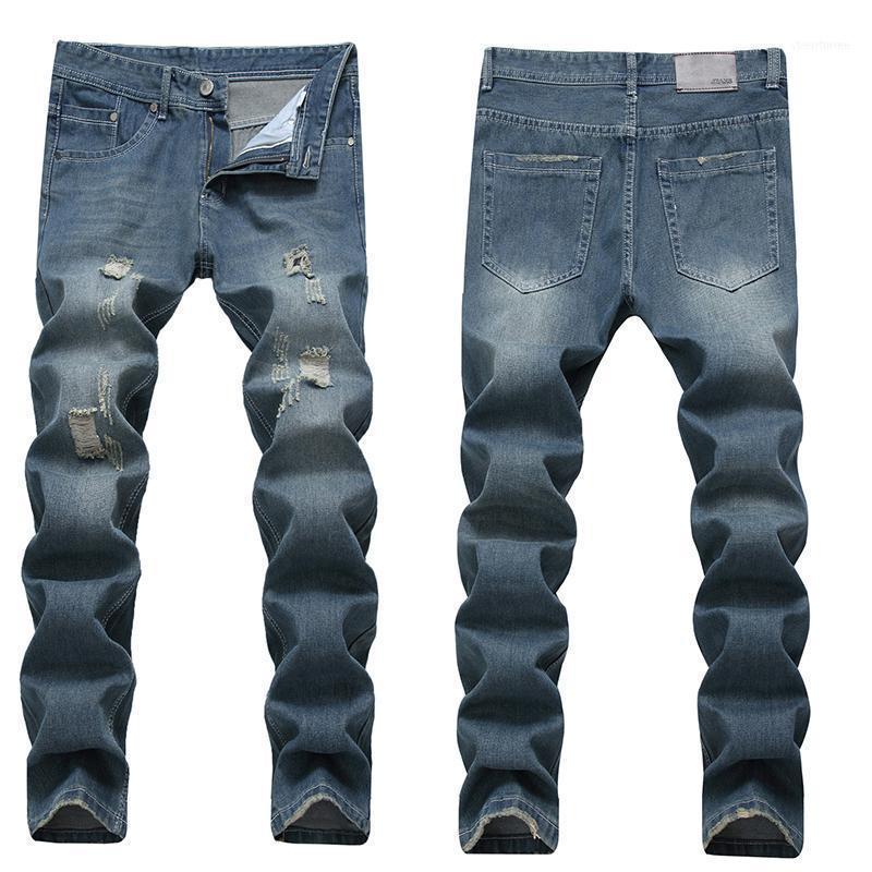 

Men's Jeans Slim Summer 2022 Business Denim Pants Stretch Large Size Casual Trendy, Blue