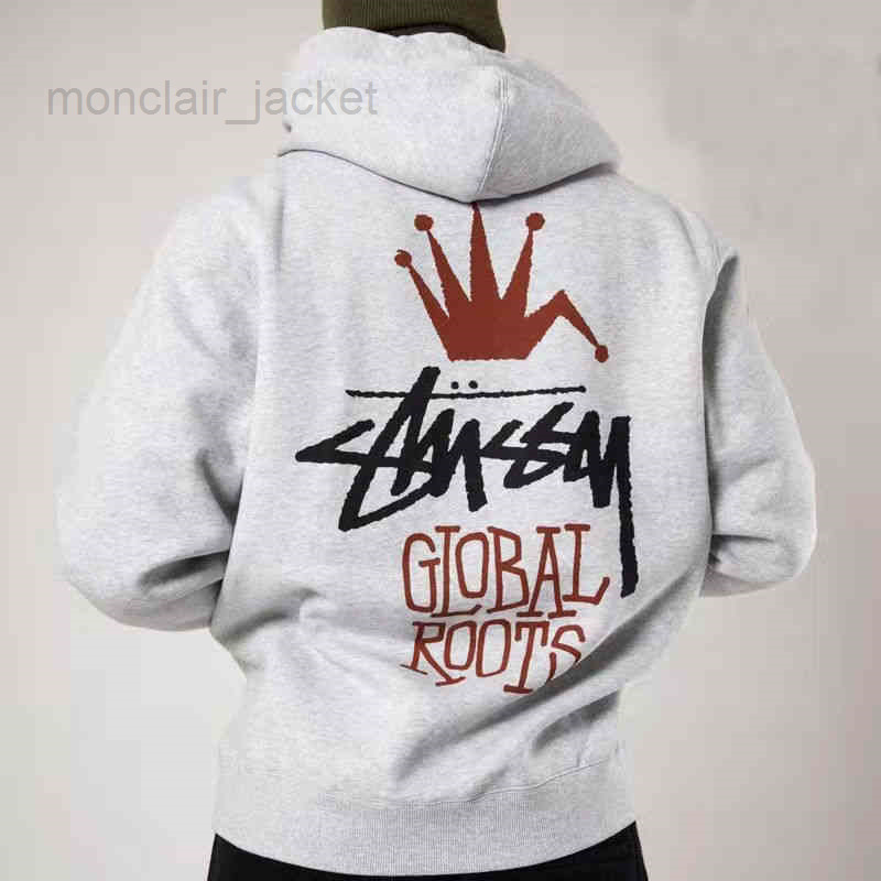 

22ss Designer Trendy Brand Stusy Autumn Winter High Quality Cotton Sweater Hoodie Men's and Women's Long Sleeve Chic jacket, 00