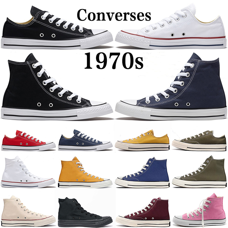 

Converse 1970s designer canvans shoes men women Converses Triple Black White High Low Red mens womens casual trainers outdoor walking jogging