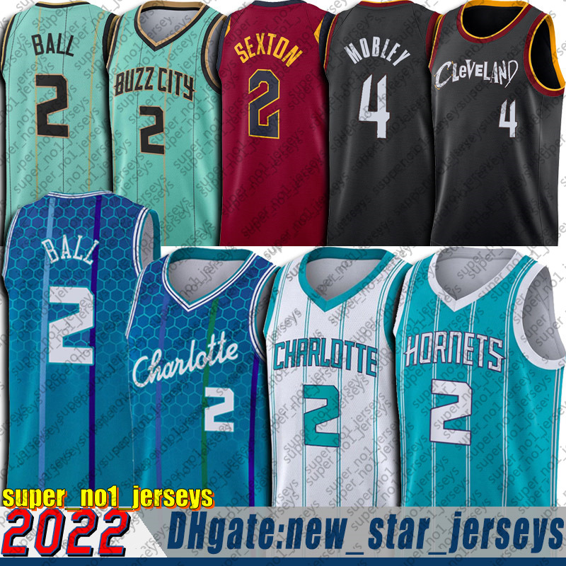 

LaMelo Ball Gordon Hayward Charlotte''Hornets''Cleveland''Cavaliers''Jerseys Collin Sexton Evan Mobley, Jersey
