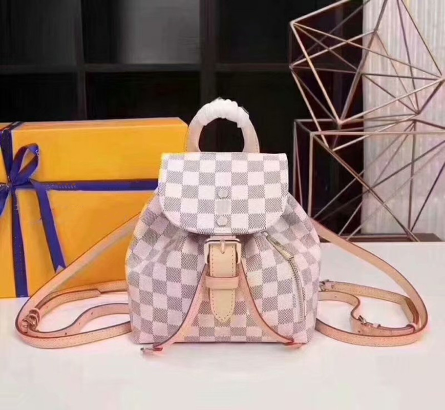 

GGs LVs YSLs louiseity viutonity LOUISS VUTTONS Sperone BB Backpack Luxury Designer Mini School Bags Genuine Leather Small Schoolbag Ladies Mobile Phone Purse, White