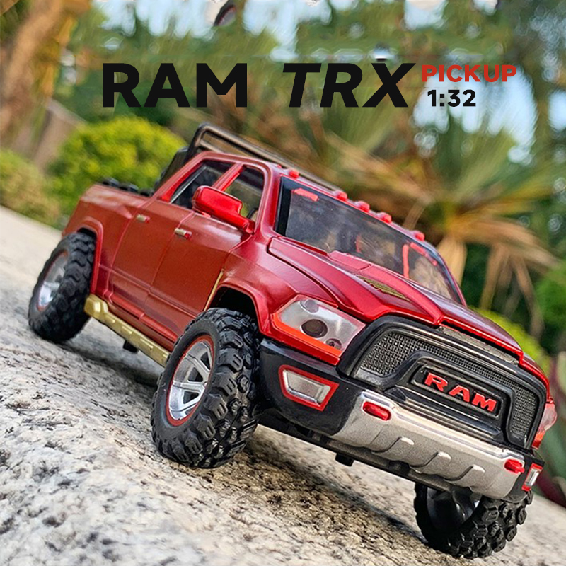 Dodge RAM Mini Diecast Alloy Model Car Miniature Pickup Off-Road For Children Collection Kids Metal Vehicles Boys Hot Toys-image-777654324