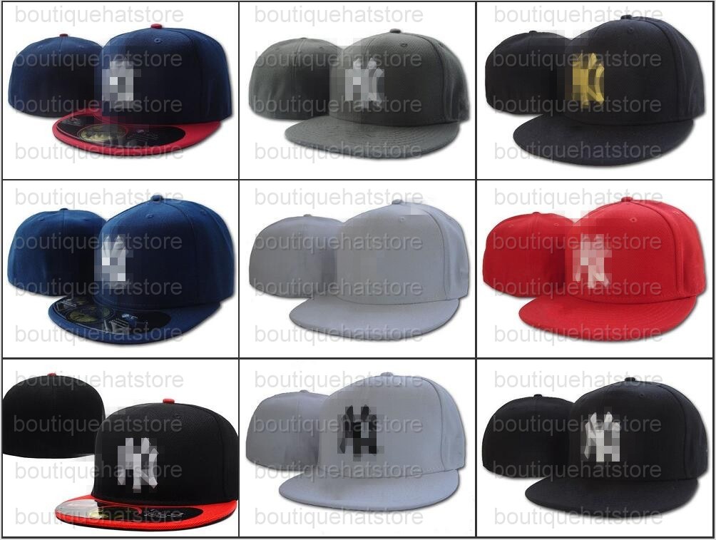

2022 Fashion All Team Baseball Fitted Letter T A B SF SD KC Caps On Field Cool Base Sports Flat Full Closed Hat Mix Order For Base Ball Teams