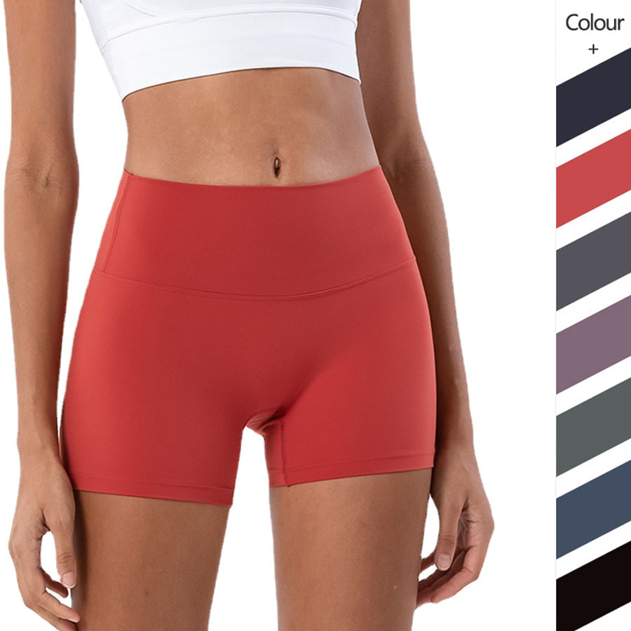

2022 Hot Lu-833 Yoga Shorts Leggings Elastic High Waist Womens Align Legging Yoga Workout Gym Wear Solid Color Sports Fitness Lady Overall Sexy Tights Short Pant, No.4