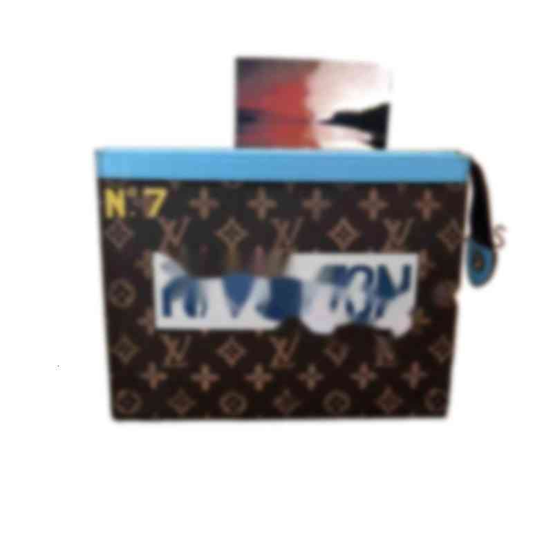 

GGs Louiseity 1 Viutonity LVs Luxury Designer BRAZZA Brand M41696 Clutch Vert Women's POCHETTE VOYAGE Real Leather VERTICAL M6169 Hpex, Picture show