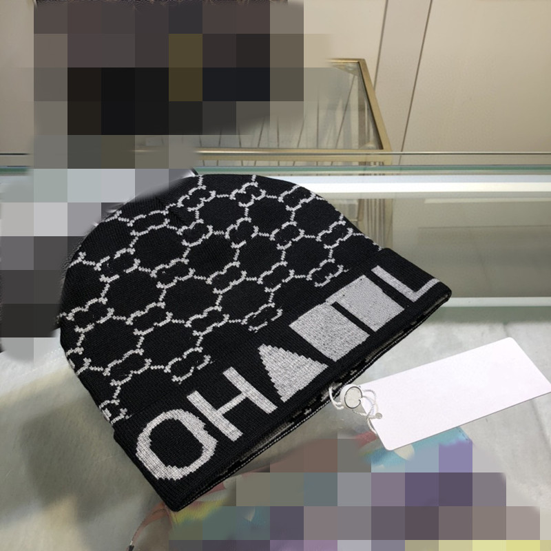 

luxury knitted hat brand designer Beanie Cap men and women fit Hat Unisex 100% Cashmere letter leisure Skull Hats outdoor fashion high quality
