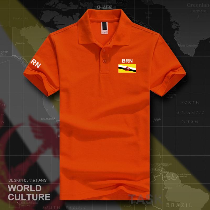 

Men' Polos Nation Of Brunei Shirts Men Short Sleeve White Brands Printed For Country 2022 Cotton Team Flag BRN BruneianMen' Men'sMen, Polo-navy
