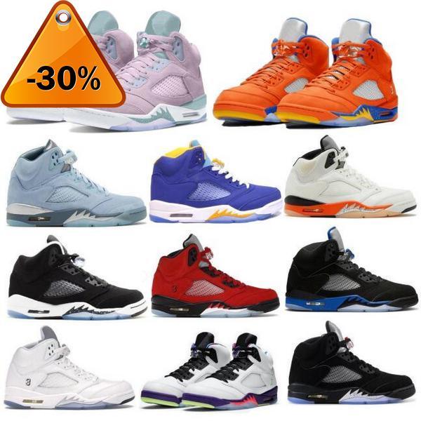 

Jumpman Men Basketball Shoes 5 5s Easter Bluebird Raging Bull Racer Blue Moonlight Oreo Stealth Pe What The 2022 Women Sports Trainer L, Pink