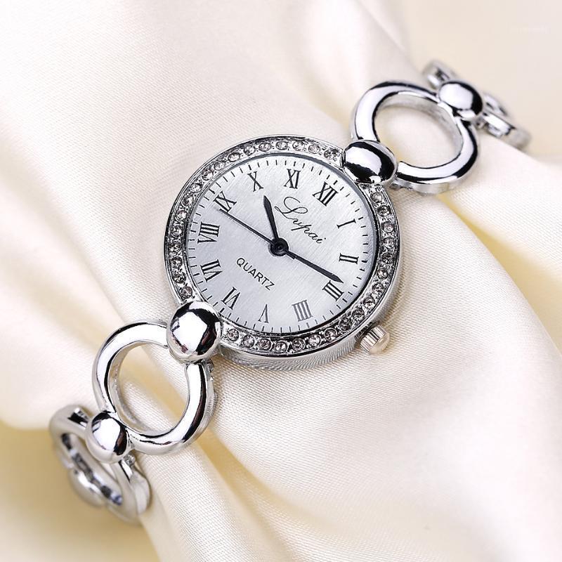 

Wristwatches Relogio Women Bracelet Watches Luxury Fashion Stainless Steel Small Quartz Watch Simple Ladies Female Chain Clock FWristwatches, Gd