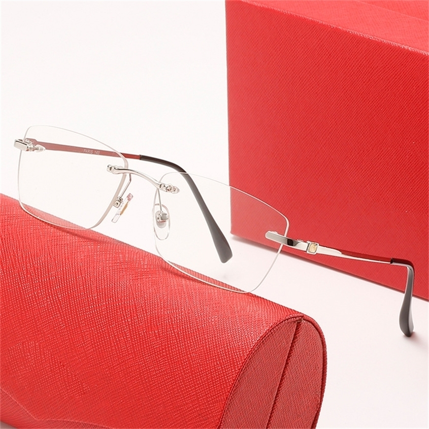 Lunettes de soleil sans chasse Lunettes de soleil Hommes Femmes Prescription Cadre Myopia Hyperopia Eye avec boîte d'origine