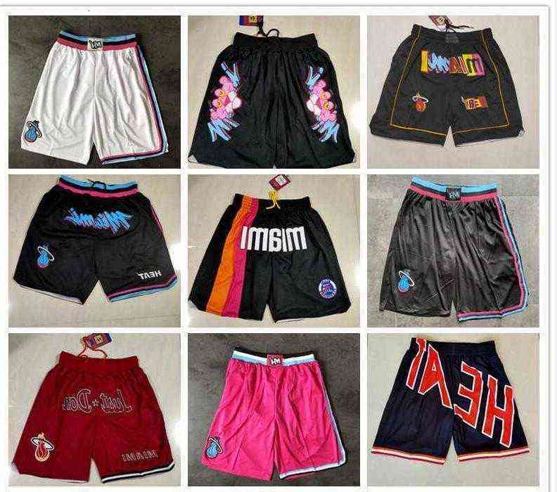 

Miami''Heat''men Throwback Basketball Shorts pocketIUL0, Color