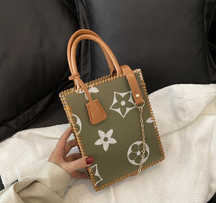 

Spring Women's Bag Retro Shoulder Handbag Messenger Small Square Bags, Black