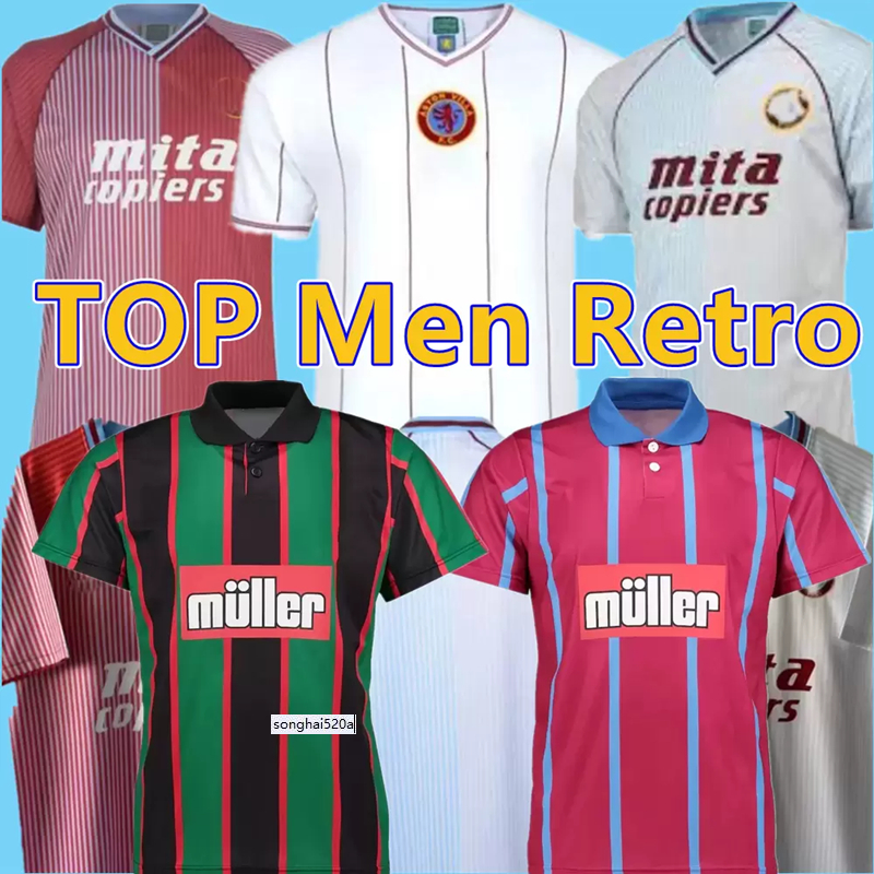

1994 1988 Aston retro soccer jerseys Villa 21 22 home away El Ghazi gerrard Douglas Luiz WATKINS Buendia Ings Targett Bailey 2021 2022, 1994 home