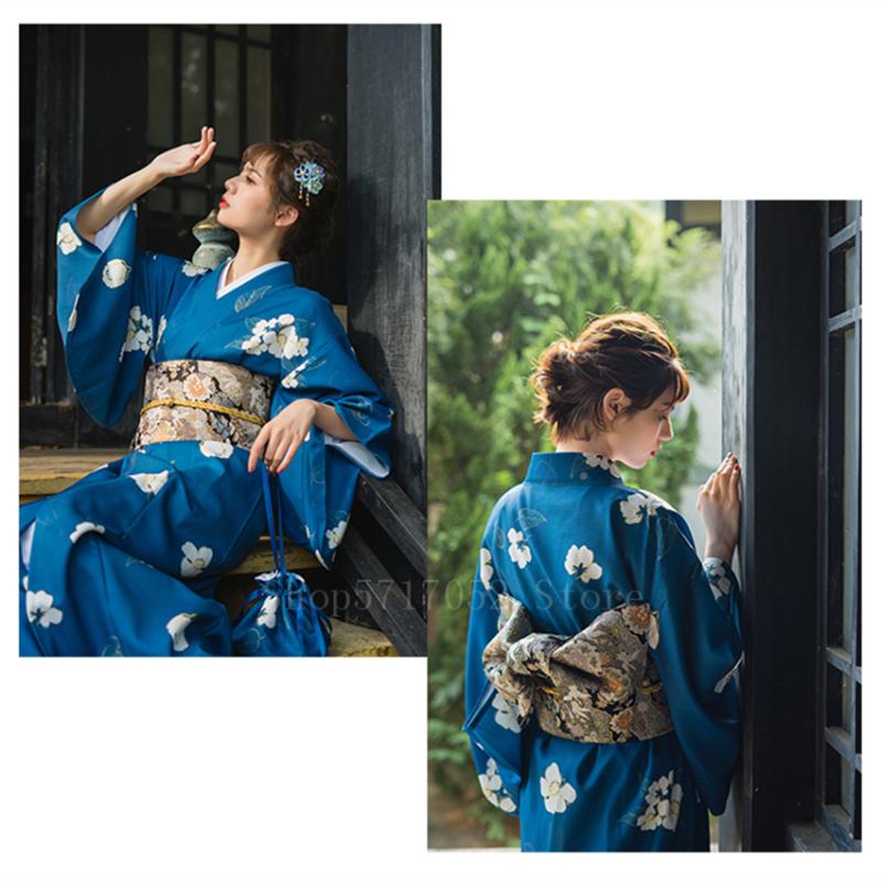 

Ethnic Clothing Japanese Traditional Yukata Bow Obi For Women Girls Flower Printed Adult Festival Streetwear Asian Kimono Fashion BeltEthnic