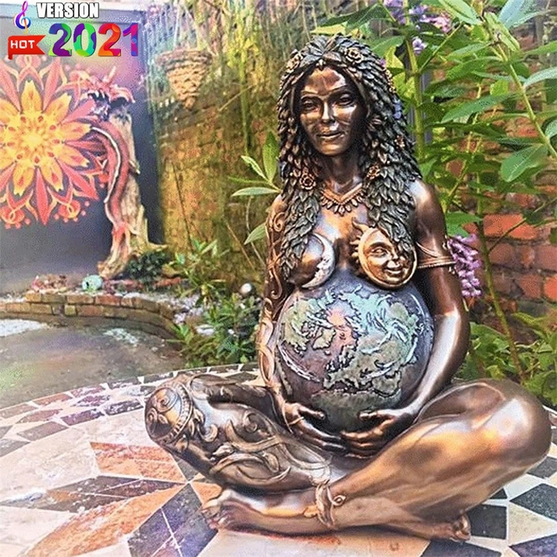 

Mother Earth Art Statue Millennial Gaia Mythic Figurine nemesis Goddess 220606