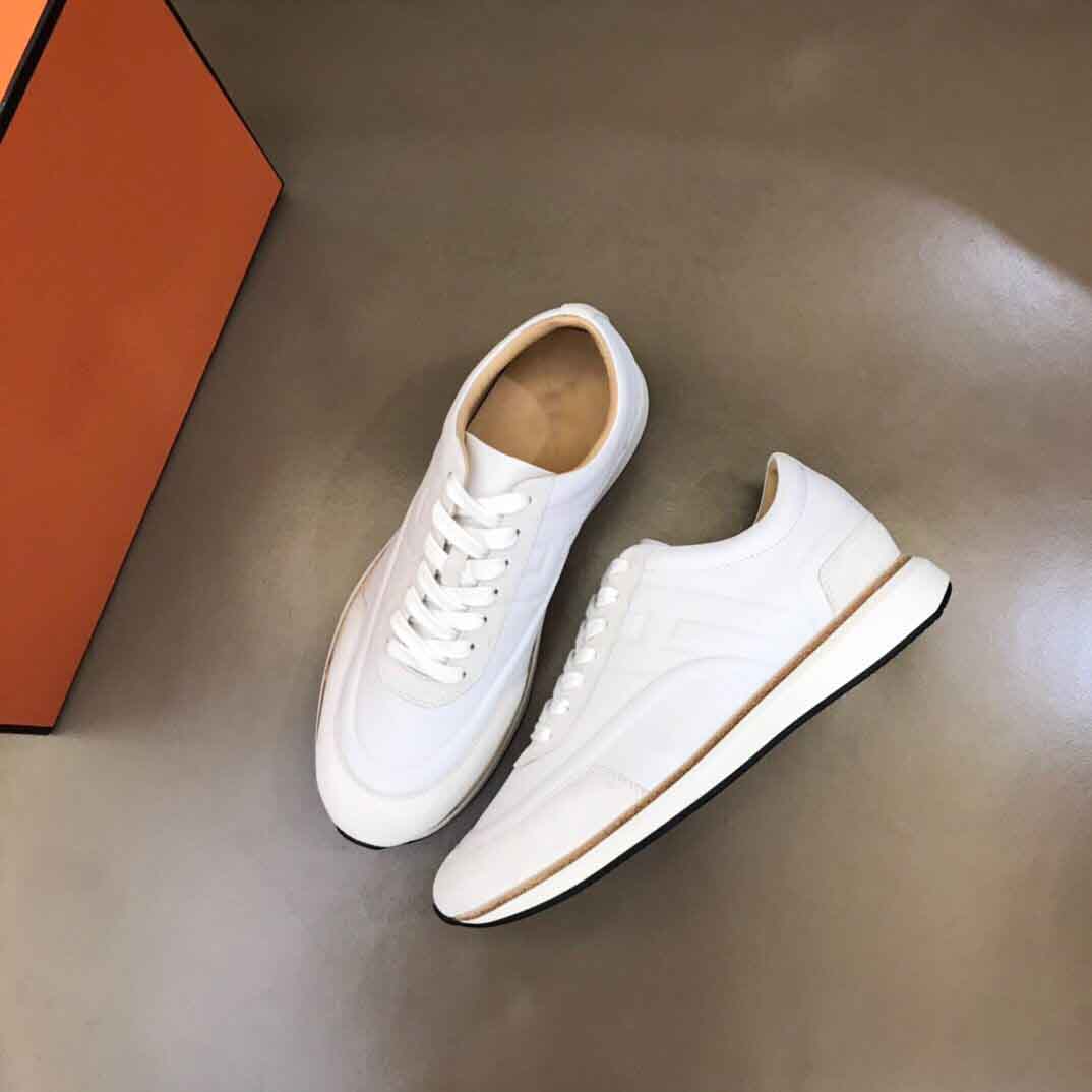 

Perfect Fashion Men Easy Sneaker Shoes Calfskin & Suede Goatskin Rubber Sole Chic Skateboard Walking Outdoor Trainers EU 38-46 ShoeBox, 16