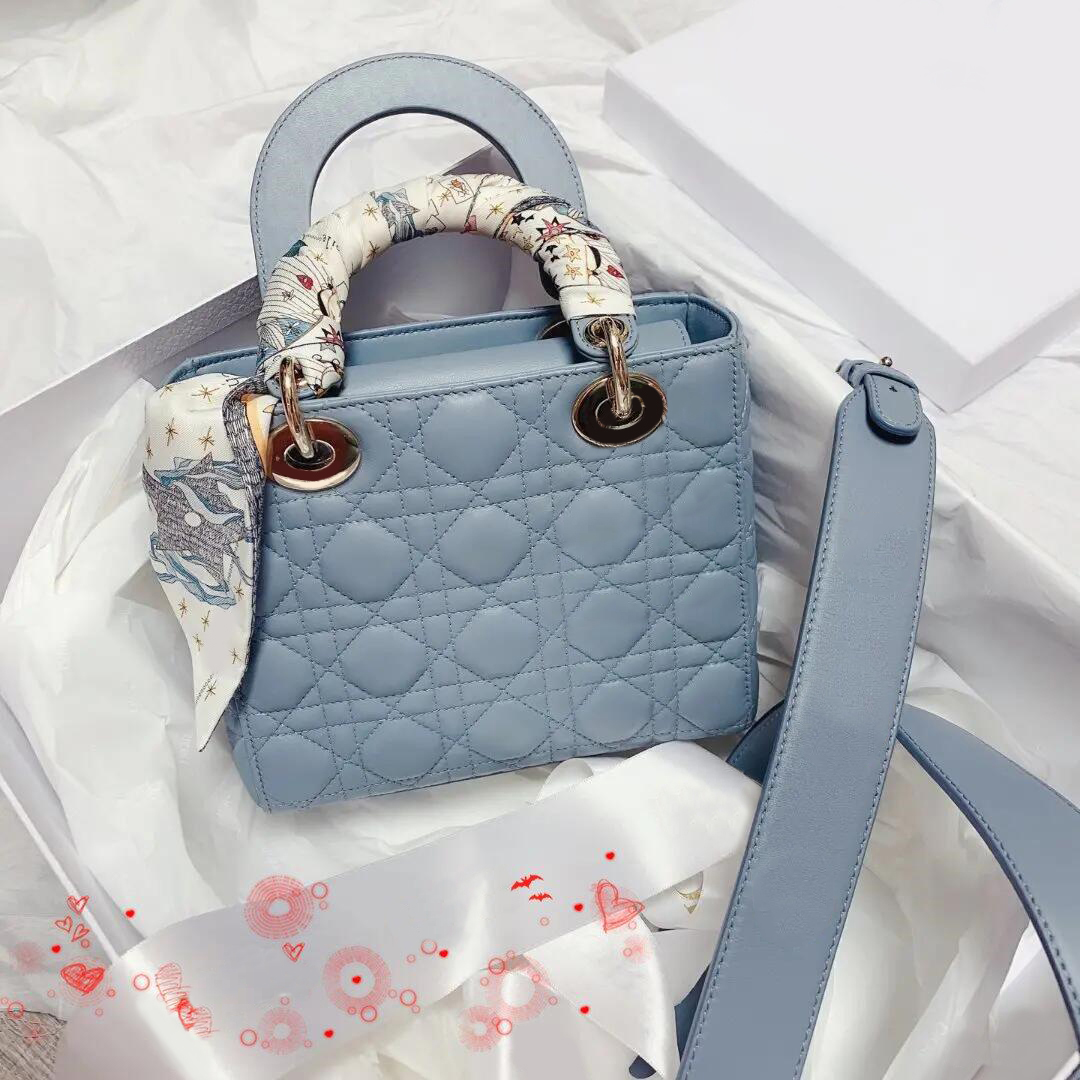 

D Brand Famous Lady handbag Fashion Mini Tote Bag Designer Luxury Diamond Cannage Shoulder Bag with High Quality Material, Customize