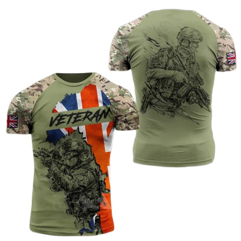 

Men's T-Shirts British Army Camouflage T-Shirt Men And Women High-Quality Special Forces 3d Printing Summer Oversized Short Sleeves, Ygmc-03