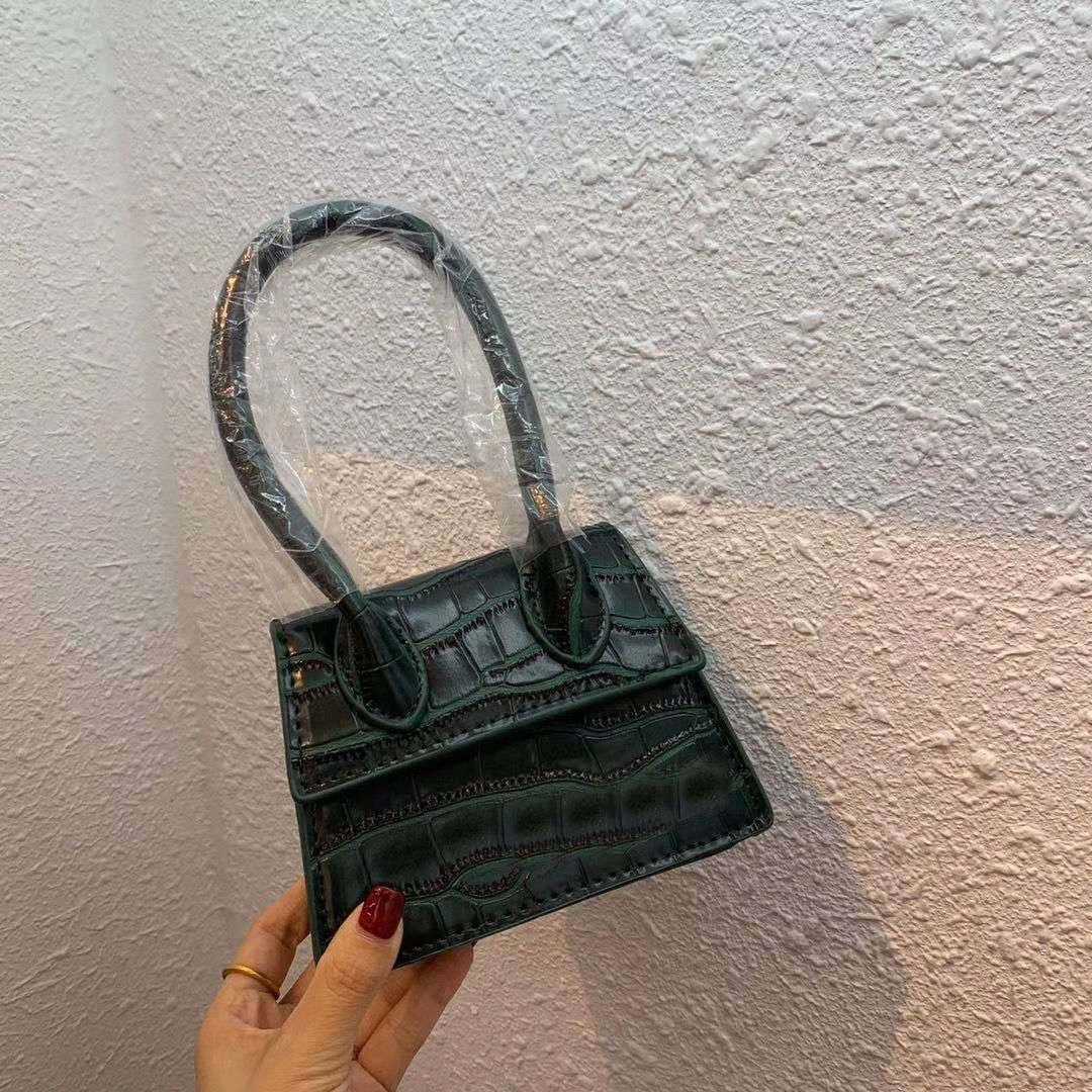 Nouveaux sacs d'alligator sac femmes de bourse de bourse Split Crocodile Le cuir mini petit sac le Chiquito Messenger Hand Sacs Coin Fla G6UQ #