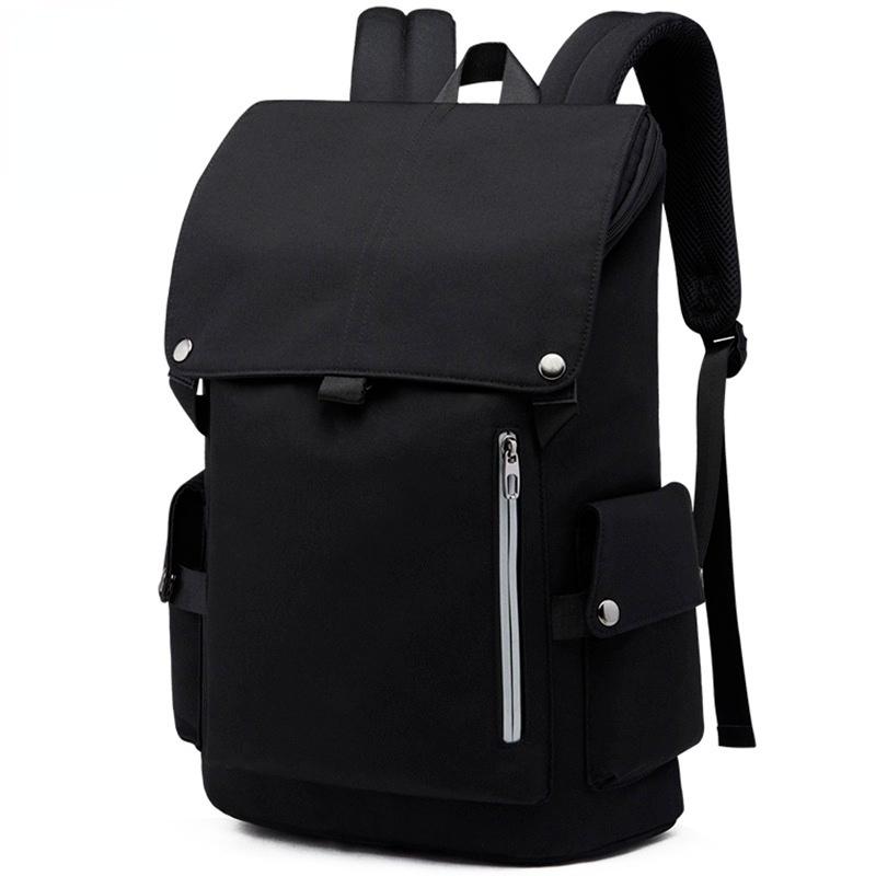 

Backpack Men's Large Capacity Leisure Computer Waterproof Men Nylon Business Travel Student Fashion Trend School Bag, Black