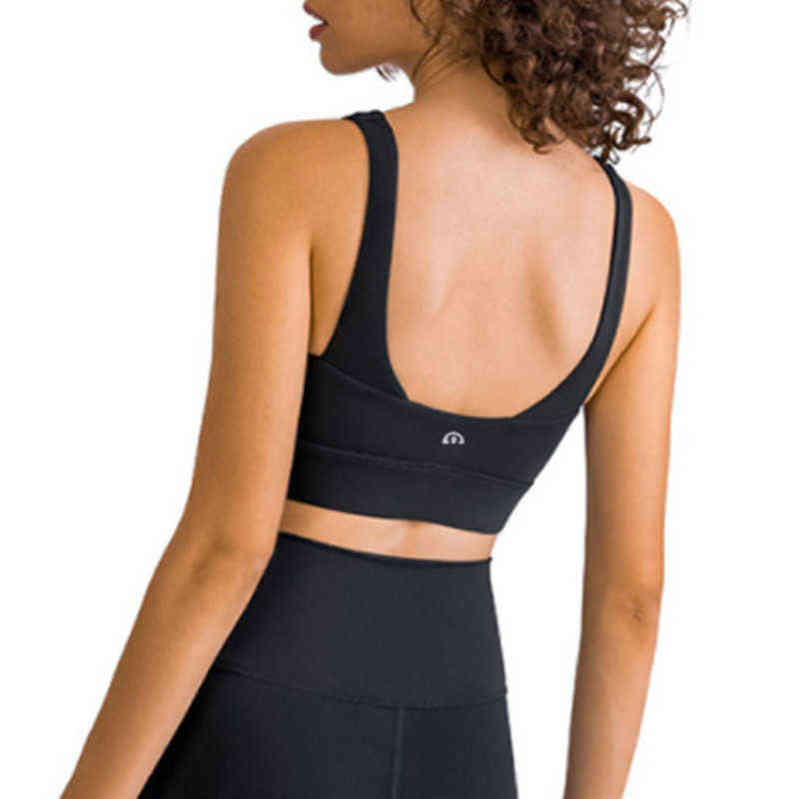 Lulu Lu-dw149 Bras Brand Yoga Clothes Running Sports Bra U-shaped Back Elastic Fitness Vest Shock-absorbing Rope Skipping Underwear Zbza-image-758295583