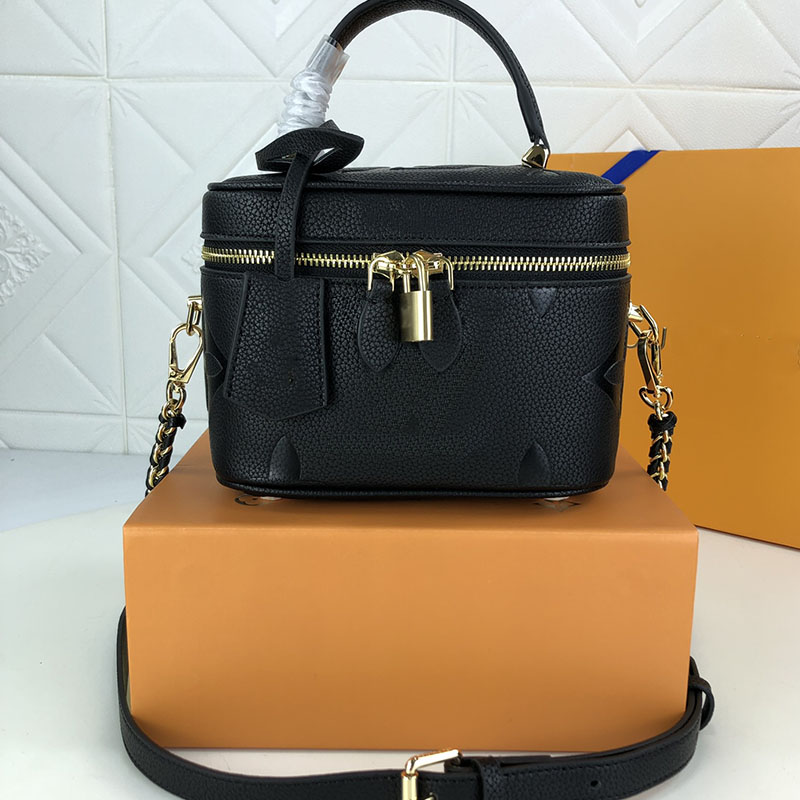 

HH VANITY Case PM Purse Designer Cosmetic Bags Luxury Shoulder Makeup Cases Empreinte Leather Giant Women Crossbody Bags Toiletry Pouch Handbag M57118 M42264, Add shipping fee