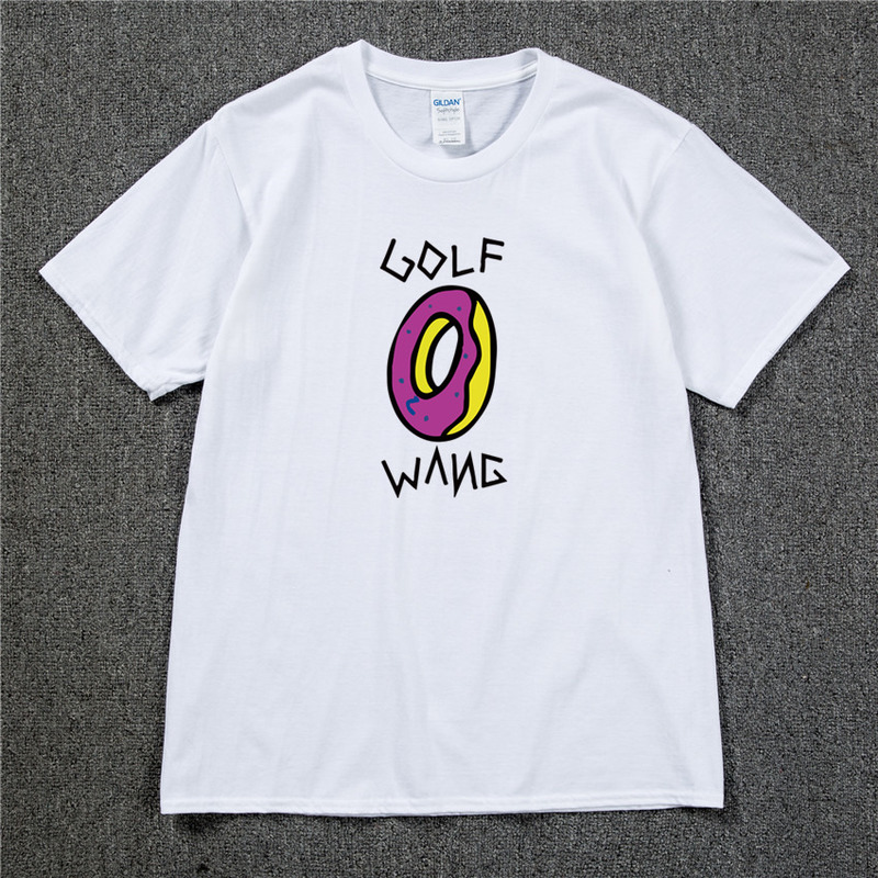 

Tyler The Creator Golf Wang OFWGKTA Skateboard Tshirt Cotton Men Casual T shirt street Hip Hop Japanese Harajuku tshirt 220608, White
