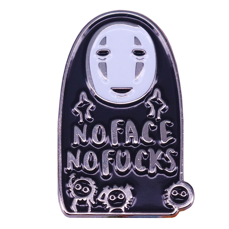 

Chihiro Faceless Man and small coal ball Brooch, As picture