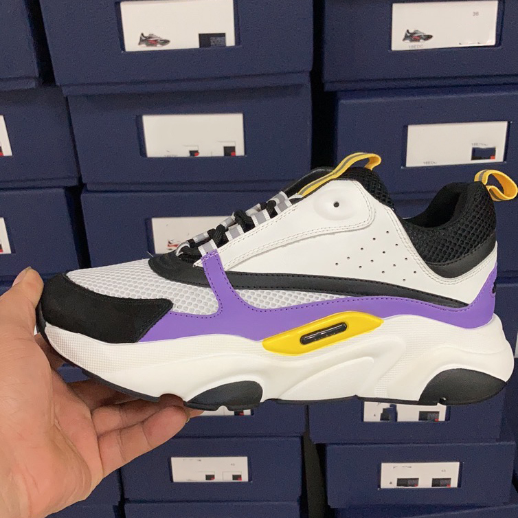 

Men B22 Sneaker Designer Reflection Sport Shoes women Calfskin Platform Sneakers Fashion Leather Patchwork Mesh Trainers Flat Low-top Shoe wiith box NO70, Socks