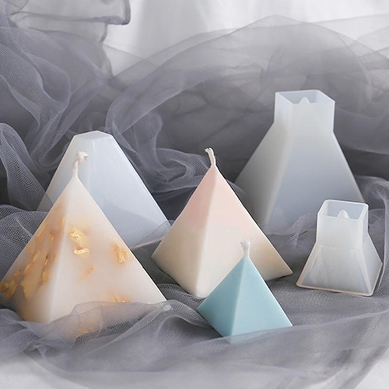 

Craft Tools Diy Pyramid Candle Mould Cube Silicone Mold Diamond Geometry Tool Triangular Epoxy Resin Molds Making Supplies