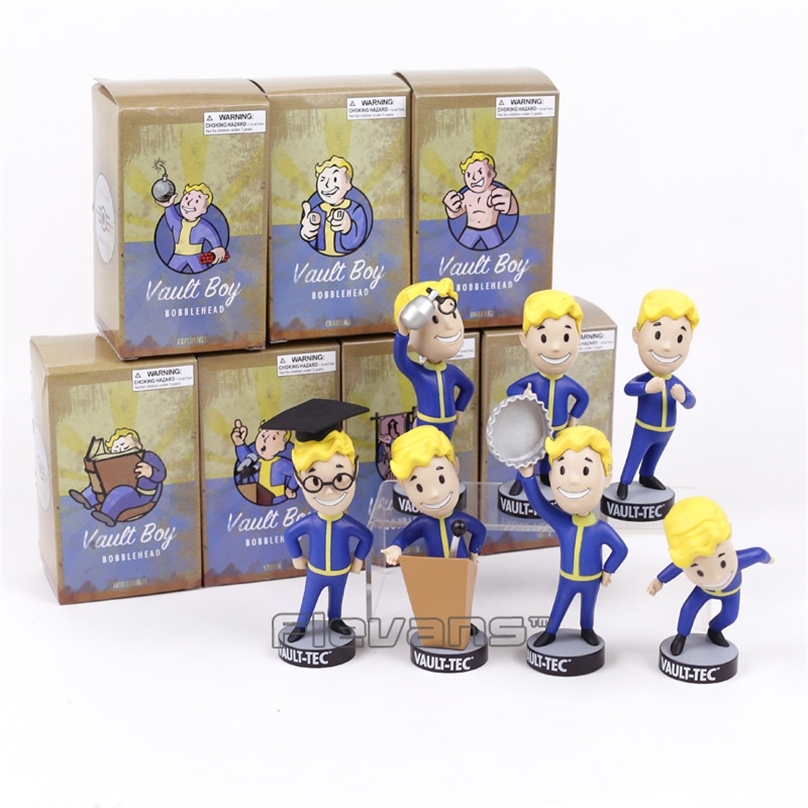 

Fallout Vault Boy Bobble Head Doll PVC Action Figure Collectible Model Toy Brinquedos 7 Styles 220523, Sneak