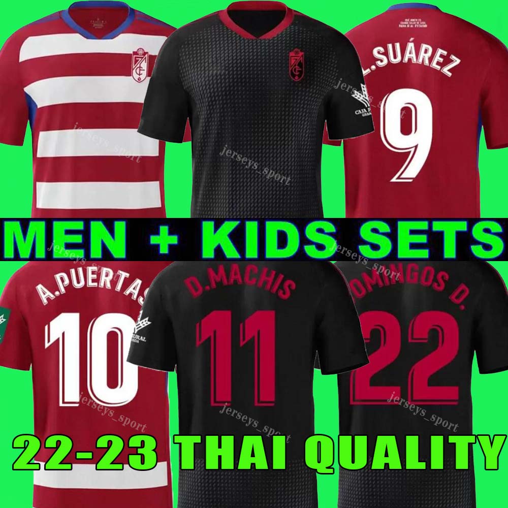 

Granada soccer jersey 22/23 MOLINA soro German L. Suarez A.PUERTAS 2021 2022 AZEEZ C.NEVA DOMINGOS D. D.MACHIS customized men kids Football shirts uniforms, 22 23 home aldult