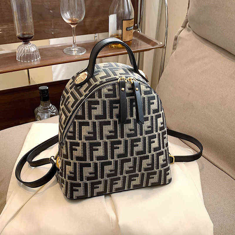 

Backpack women's 2022 new printing high-capacity college student schoolbag leisure versatile lightweight Purses, Sky blue