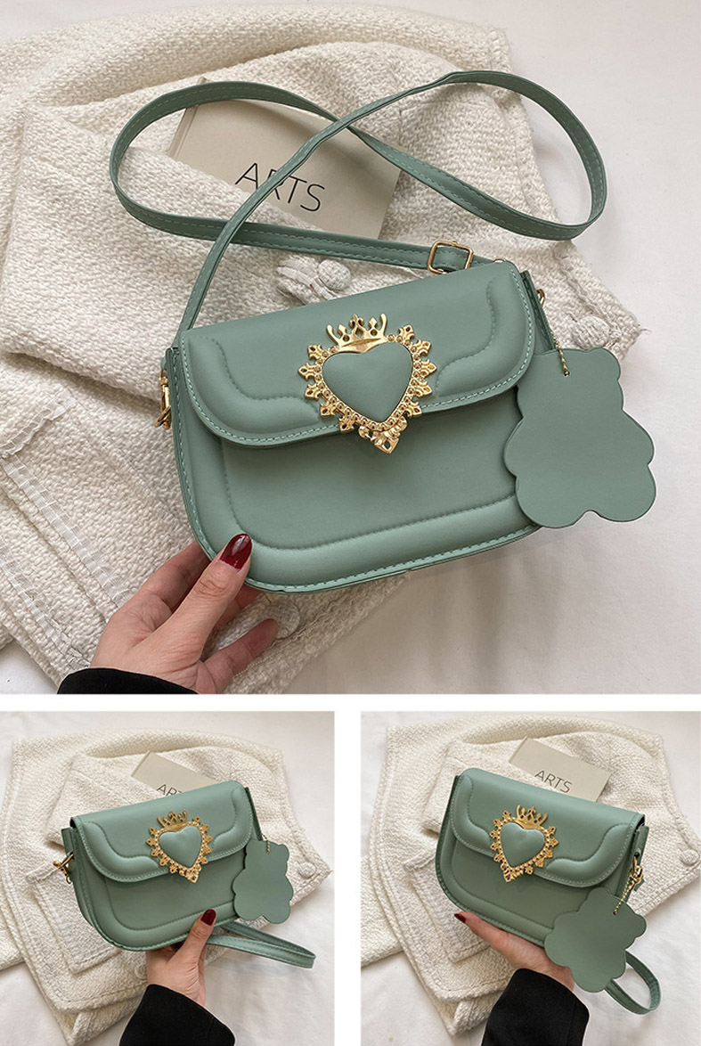 

HBP Package bag fashion heart shaped lock sensation leisure day crossbody cute purses women LADY bags, Black