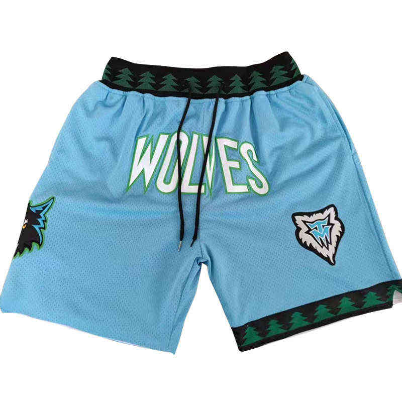 

Vintage Basketball Shorts Oversize Timberwolves Sport Training Pants Wolves Loose Beach Pant High Street Basketball Shorts Wear, Sky blue